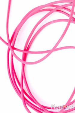 Leren veter - dikte 1.2 mm - fuchsia